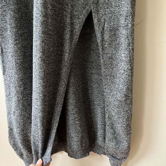 REVOLVE Sz M MINKPINK Gray Cotton Tank Rib Knit Maxi Dress Stretch Pullover - Picture 6 of 9